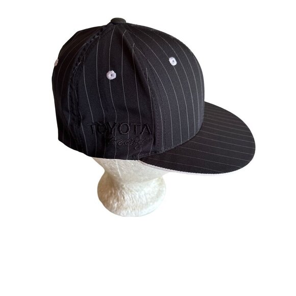 Toyota Racing Black Pinstripe Hat One Size Stretch fit - Picture 4 of 8